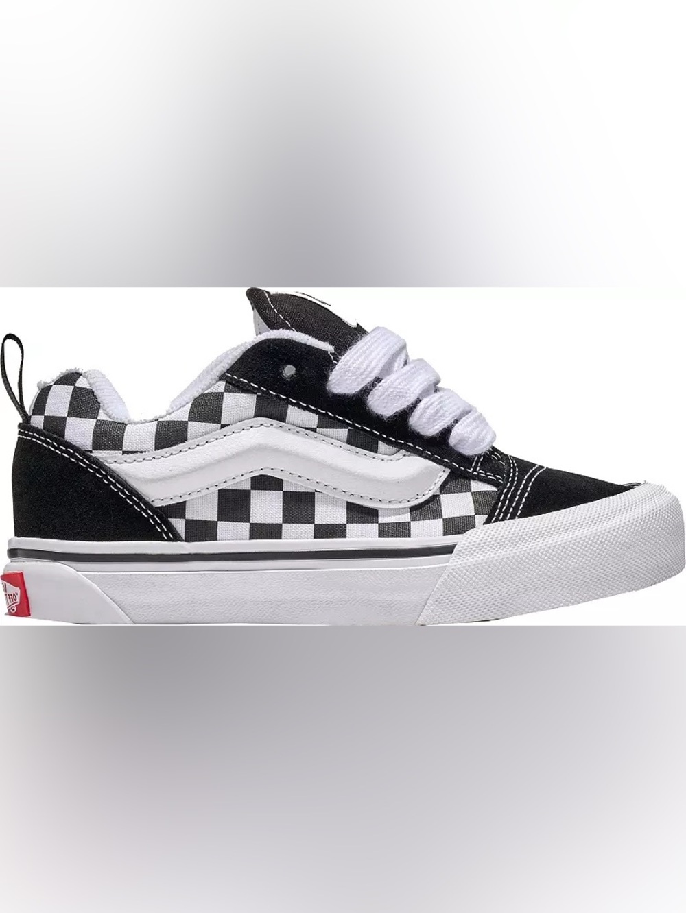 Vans Black and White Knu Skool Low-Top Sneakers size 11 (toddler)